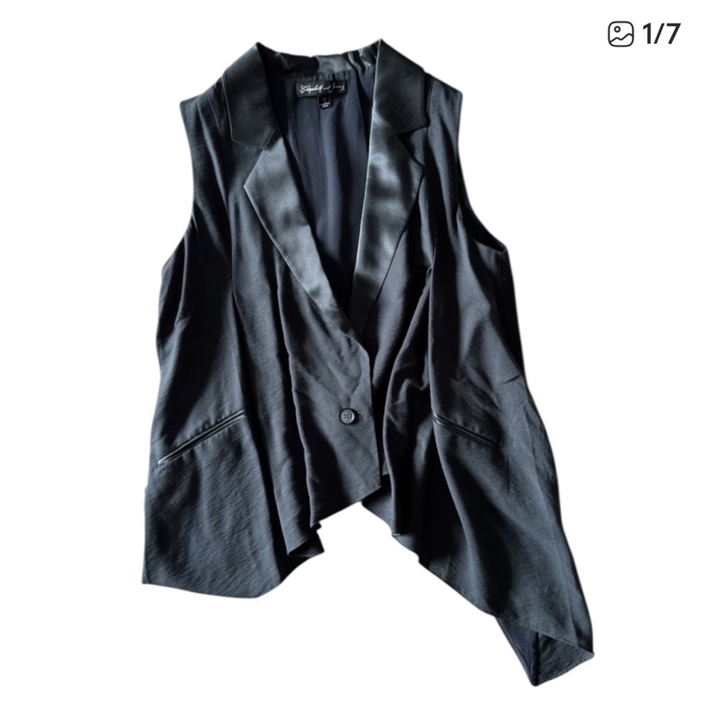 Elizabeth and James Sleeveless Blazer Vest Size M